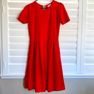 LulaRoe red Amelia dress, size Small